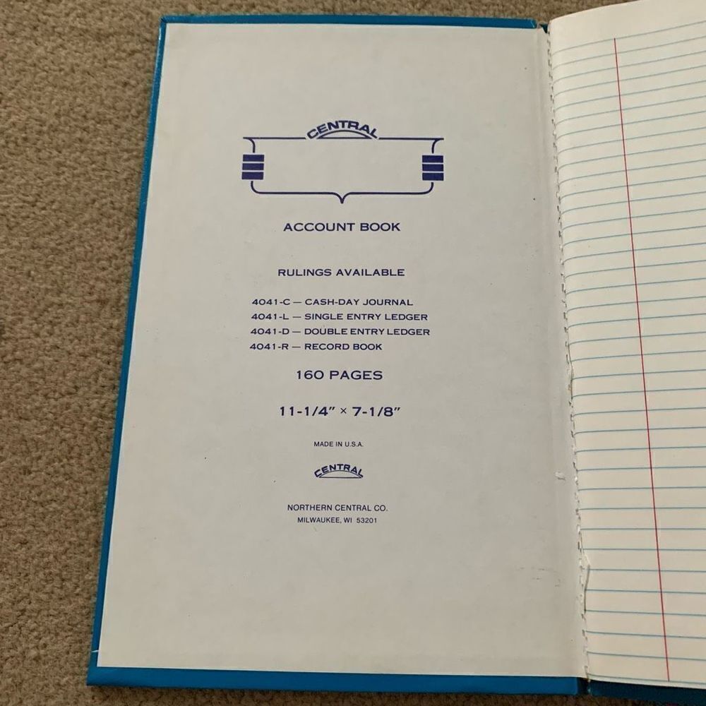 Central Record Book Account Book - Picture 5 of 7
